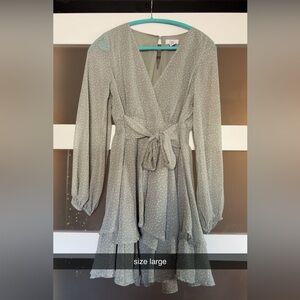 Polka Dot Wrap Dress